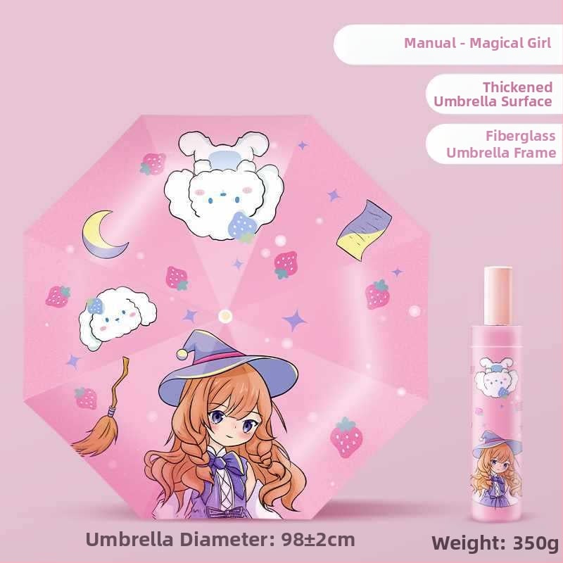 Παιδική ομπρέλα με αντί-ανάκρουση, νανο-υδροφοβικός ιστός, 12 ραβδιά σιλικόον, αλουμινένια λαβή