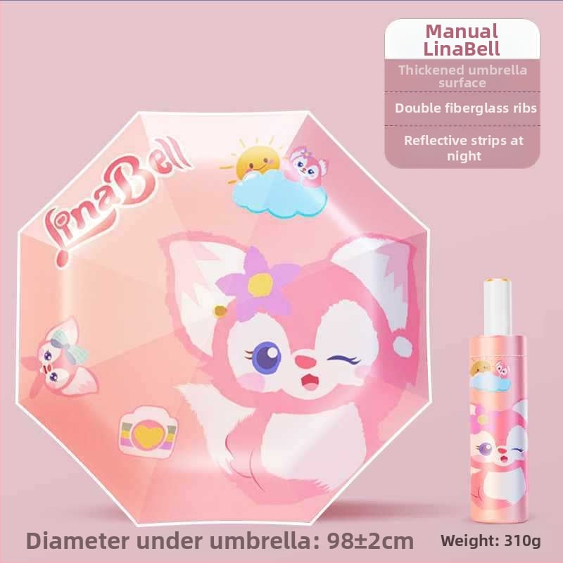 Παιδική ομπρέλα με αντί-ανάκρουση, νανο-υδροφοβικός ιστός, 12 ραβδιά σιλικόον, αλουμινένια λαβή