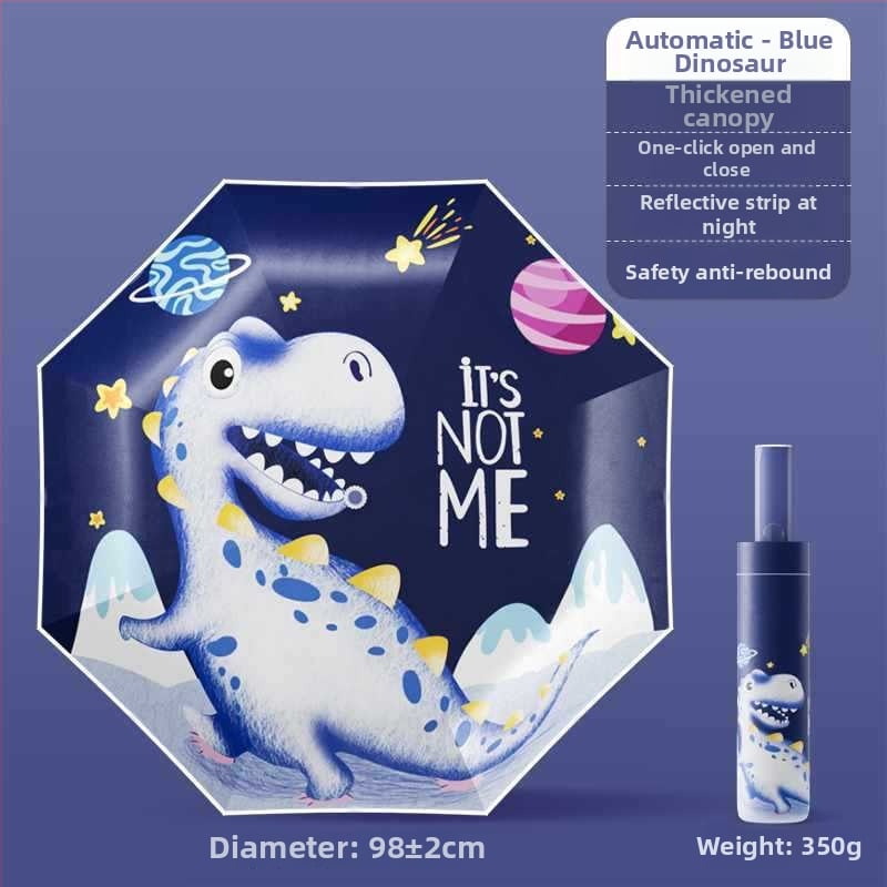 Παιδική ομπρέλα με αντί-ανάκρουση, νανο-υδροφοβικός ιστός, 12 ραβδιά σιλικόον, αλουμινένια λαβή