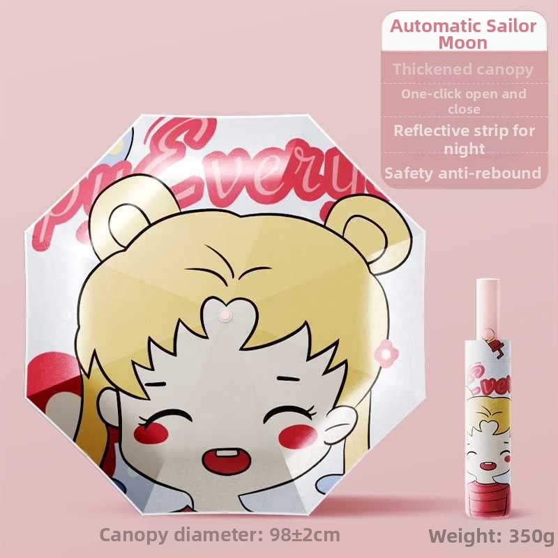 Παιδική ομπρέλα με αντί-ανάκρουση, νανο-υδροφοβικός ιστός, 12 ραβδιά σιλικόον, αλουμινένια λαβή