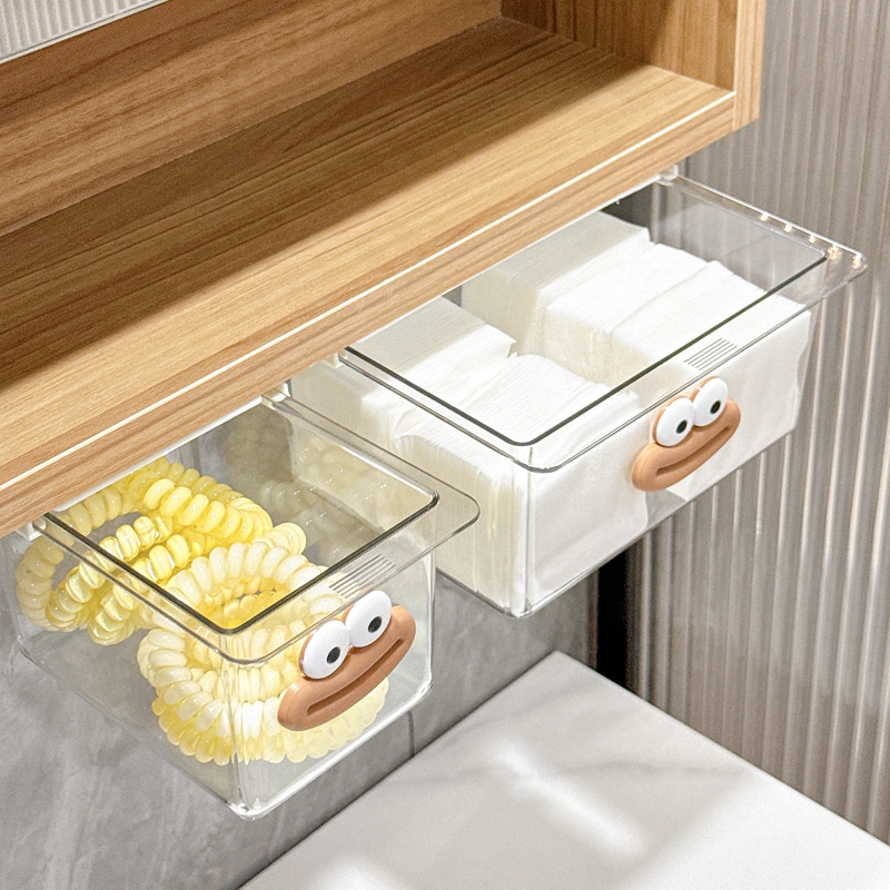 Stolna kutija za pohranu – plastični kozmetički organizator s ormarićem ispod ogledala i izvlačnim pretincem, model H254000