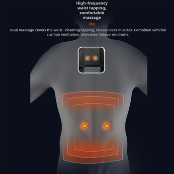 Automobilová ventilačná podložka na sedenie s ventilátorom – univerzálne pre päť miest, priedušná, Materiál: Iný