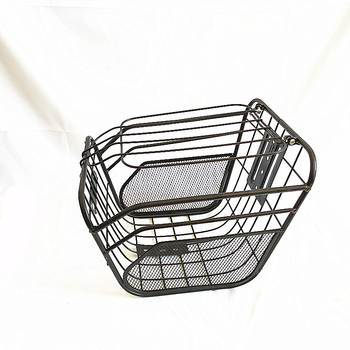 Metalna košarica za bicikl s poklopcem, za montiranje naprijed i natrag, unisex