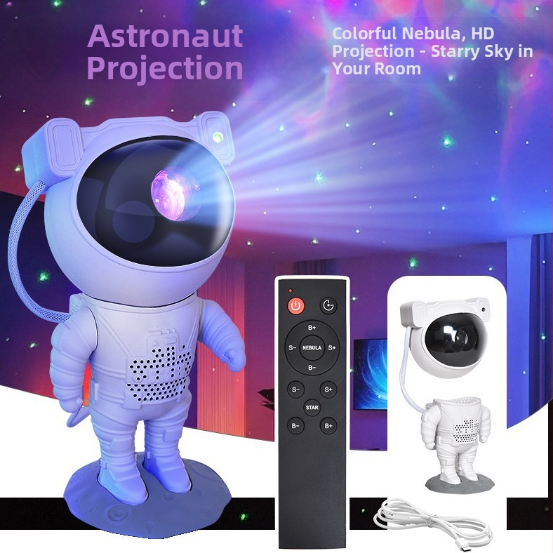 Projektor zvjezdane svjetlosti s astronautom za spavaću sobu – Mingyoupin, model 584556, stil 41545, Licencirana privatna marka: Da