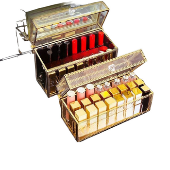 Kutija za pohranu ruževa, stakleni kozmetički organizator, stalak za ruževe