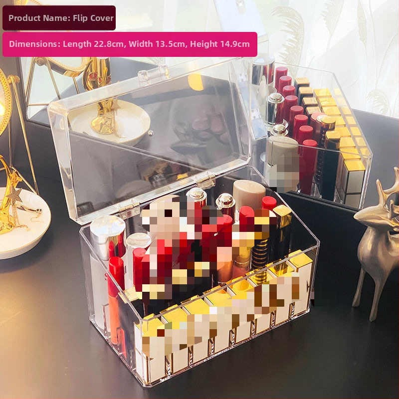 Kutija za pohranu ruževa, stakleni kozmetički organizator, stalak za ruževe