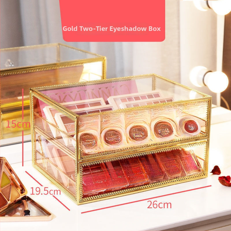 Kutija za pohranu ruževa, stakleni kozmetički organizator, stalak za ruževe