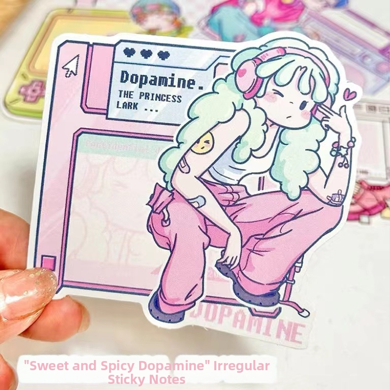 Лепящи бележки Princess Lark Notes – мил стил, хартия обикновена, печат, Ruby