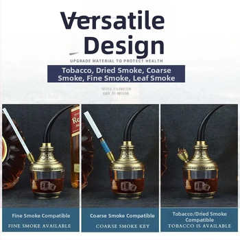 Akrylová fajka s odnímateľným a umývateľným dizajnom, prenosná, s tromi režimami filtra