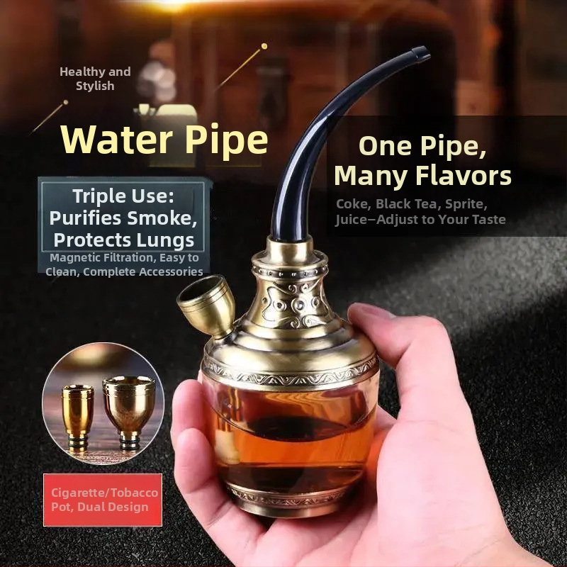 Akrylová fajka s odnímateľným a umývateľným dizajnom, prenosná, s tromi režimami filtra