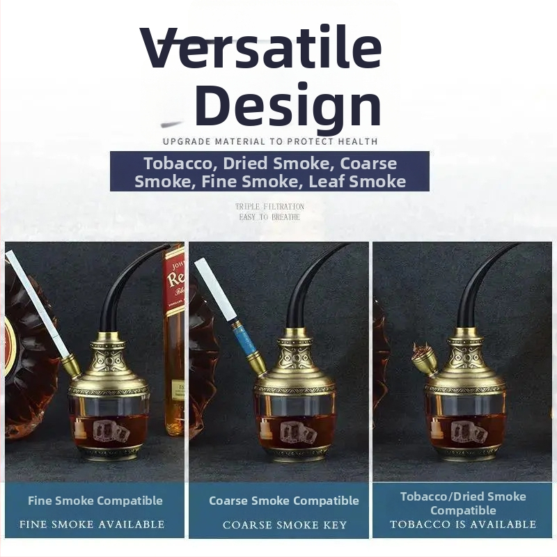 Akrylová fajka s odnímateľným a umývateľným dizajnom, prenosná, s tromi režimami filtra