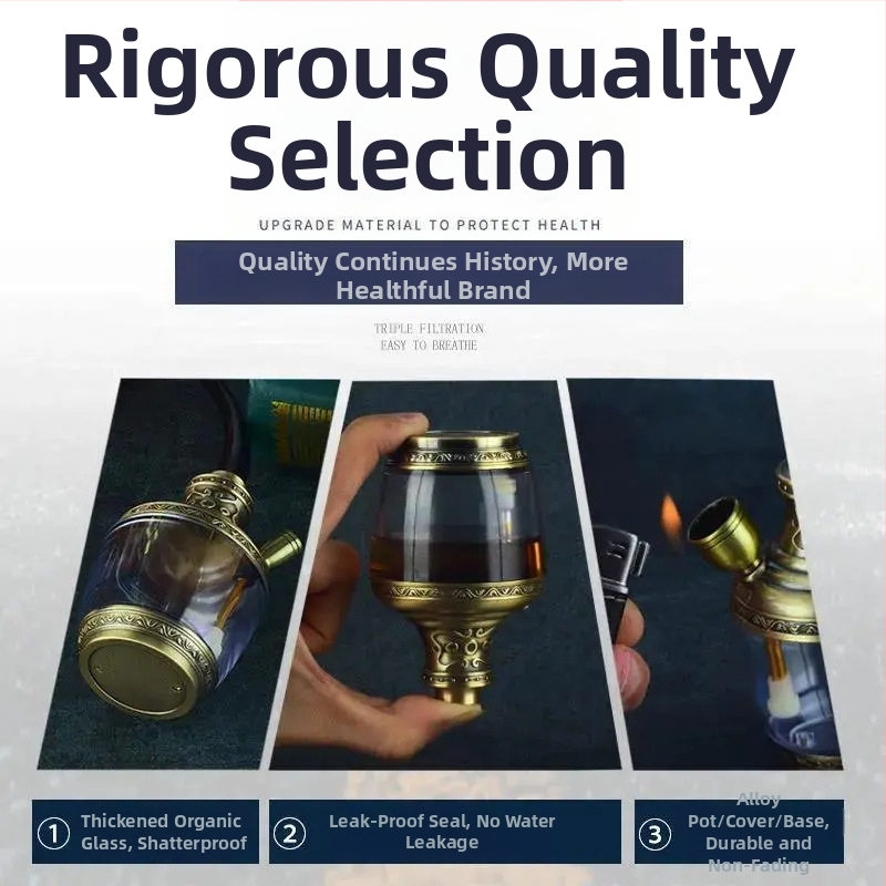 Akrylová fajka s odnímateľným a umývateľným dizajnom, prenosná, s tromi režimami filtra