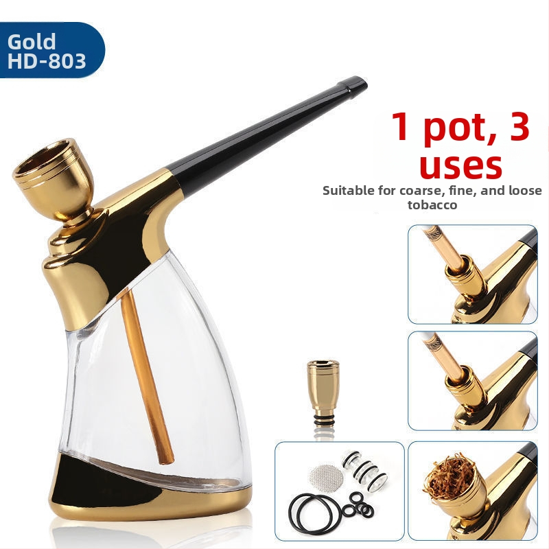 Akrylová fajka s odnímateľným a umývateľným dizajnom, prenosná, s tromi režimami filtra