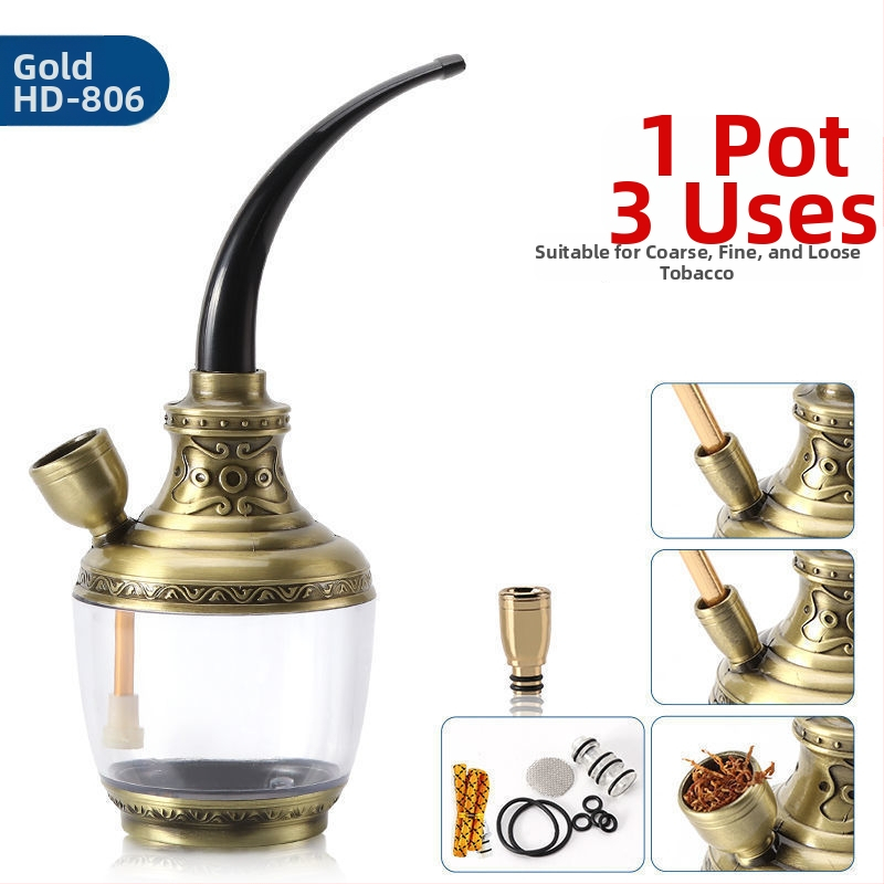 Akrylová fajka s odnímateľným a umývateľným dizajnom, prenosná, s tromi režimami filtra