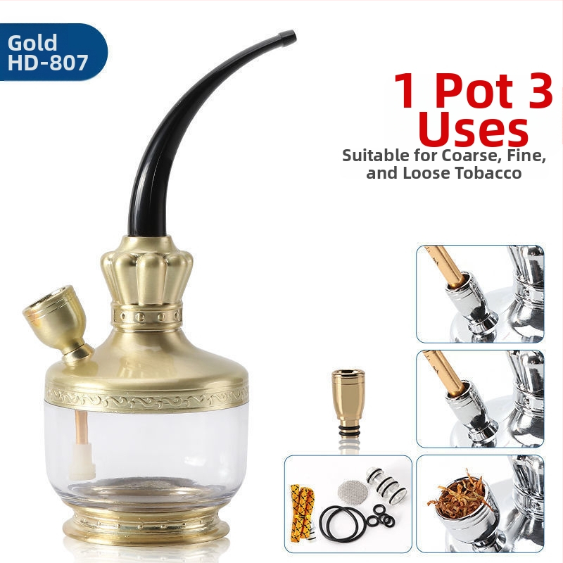 Akrylová fajka s odnímateľným a umývateľným dizajnom, prenosná, s tromi režimami filtra