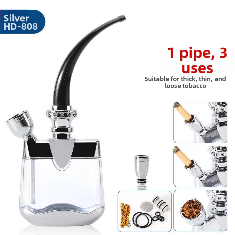 Akrylová fajka s odnímateľným a umývateľným dizajnom, prenosná, s tromi režimami filtra