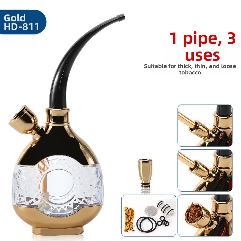 Akrylová fajka s odnímateľným a umývateľným dizajnom, prenosná, s tromi režimami filtra