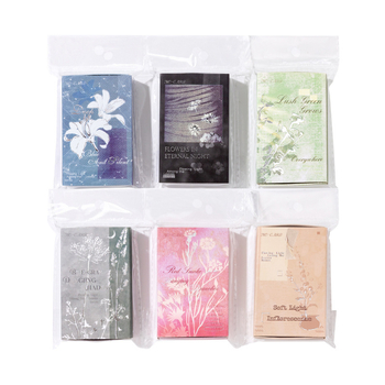 Кибритена кутия с листчета за записване със сребърно фолио, ретро стил декоративни самозалепващи стикери за дневник, модел W-BQ-2100