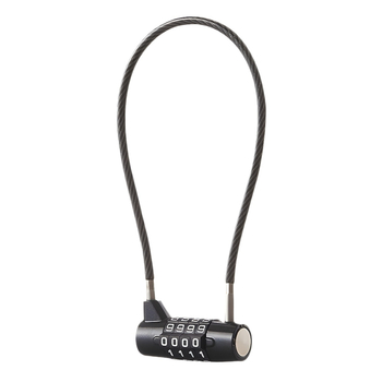 Lacăt cu combinație cu sârmă de oțel moale, model 800142-1, material: aliaj de zinc, distanța tijelor de închidere 147 mm, pentru uși de dulap, garduri, mese și scaune de curte, mașini de tuns iarba, remorci