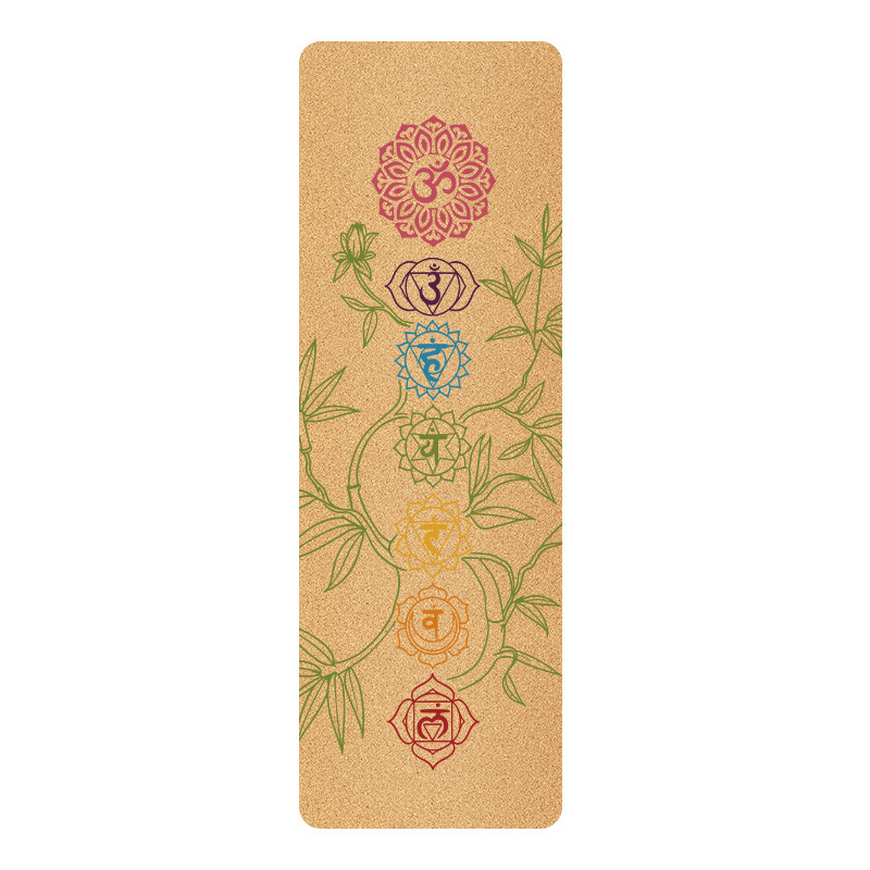 Μάτ γιόγκα από φελλό-καουτσούκ, διπλής όψης αντιολισθητικό, φιλικό προς το περιβάλλον, 3 κιλά, πάχος 4/5/6 mm