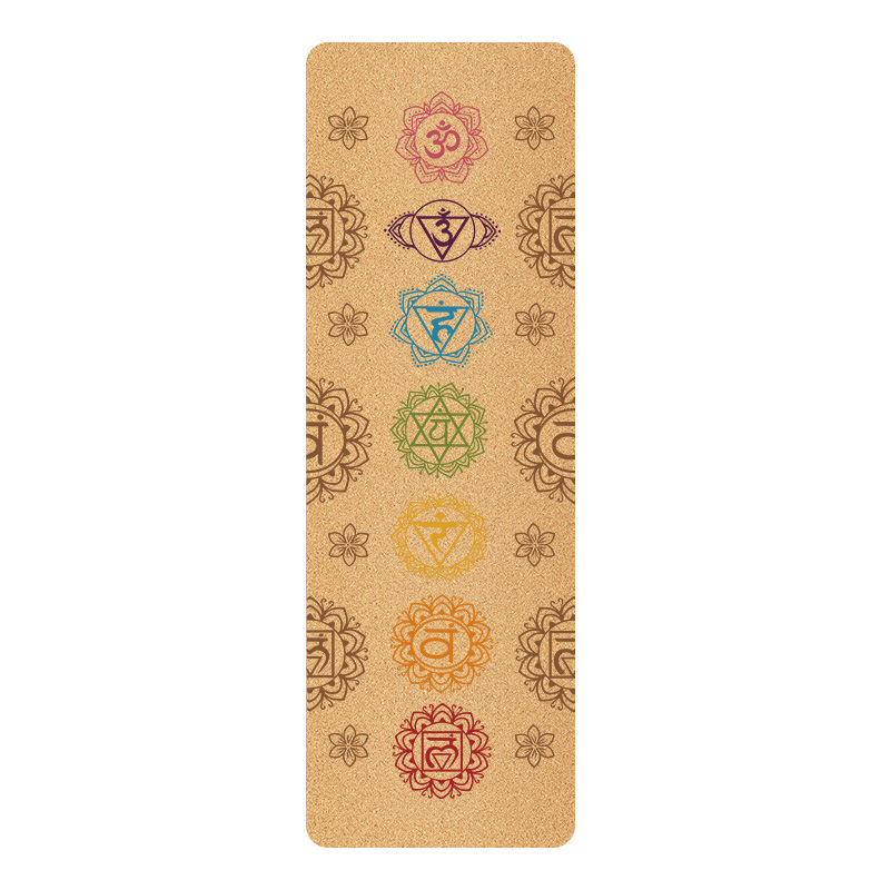 Μάτ γιόγκα από φελλό-καουτσούκ, διπλής όψης αντιολισθητικό, φιλικό προς το περιβάλλον, 3 κιλά, πάχος 4/5/6 mm