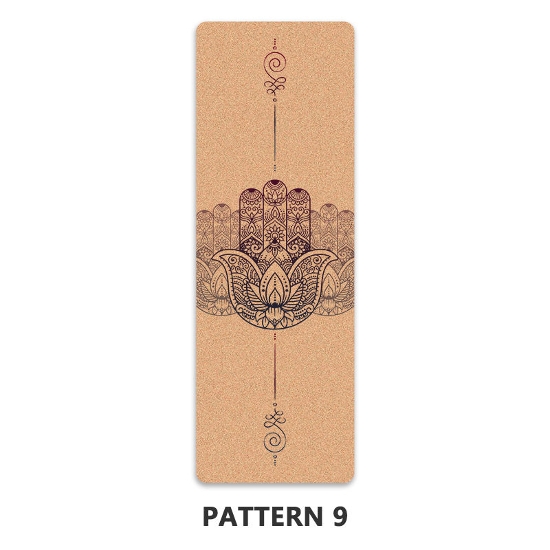 Μάτ γιόγκα από φελλό-καουτσούκ, διπλής όψης αντιολισθητικό, φιλικό προς το περιβάλλον, 3 κιλά, πάχος 4/5/6 mm