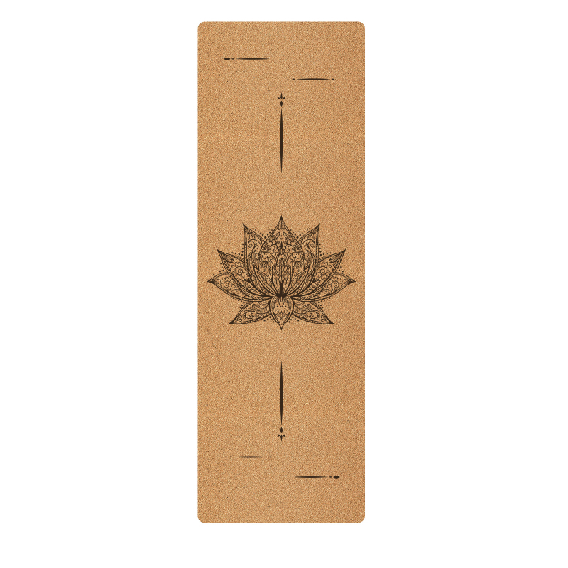 Μάτ γιόγκα από φελλό-καουτσούκ, διπλής όψης αντιολισθητικό, φιλικό προς το περιβάλλον, 3 κιλά, πάχος 4/5/6 mm