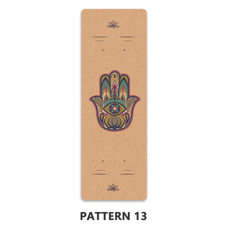 Μάτ γιόγκα από φελλό-καουτσούκ, διπλής όψης αντιολισθητικό, φιλικό προς το περιβάλλον, 3 κιλά, πάχος 4/5/6 mm