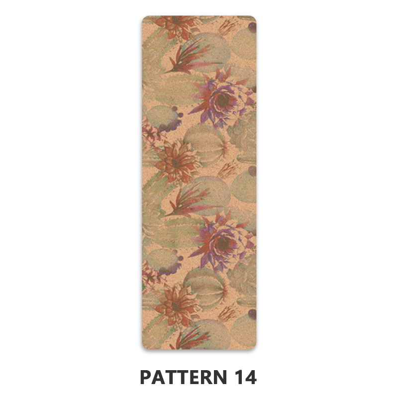 Μάτ γιόγκα από φελλό-καουτσούκ, διπλής όψης αντιολισθητικό, φιλικό προς το περιβάλλον, 3 κιλά, πάχος 4/5/6 mm