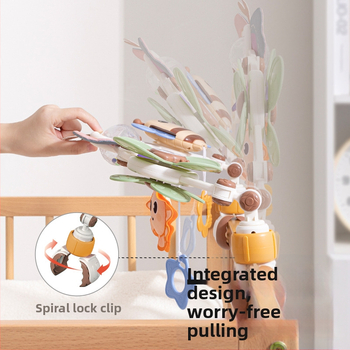 Emperor висящо камбанче за креватче — образователна играчка за бебета 0–3 г., пластмасова, подпомага емоционално, визуално и интелектуално развитие, координация ръка-око