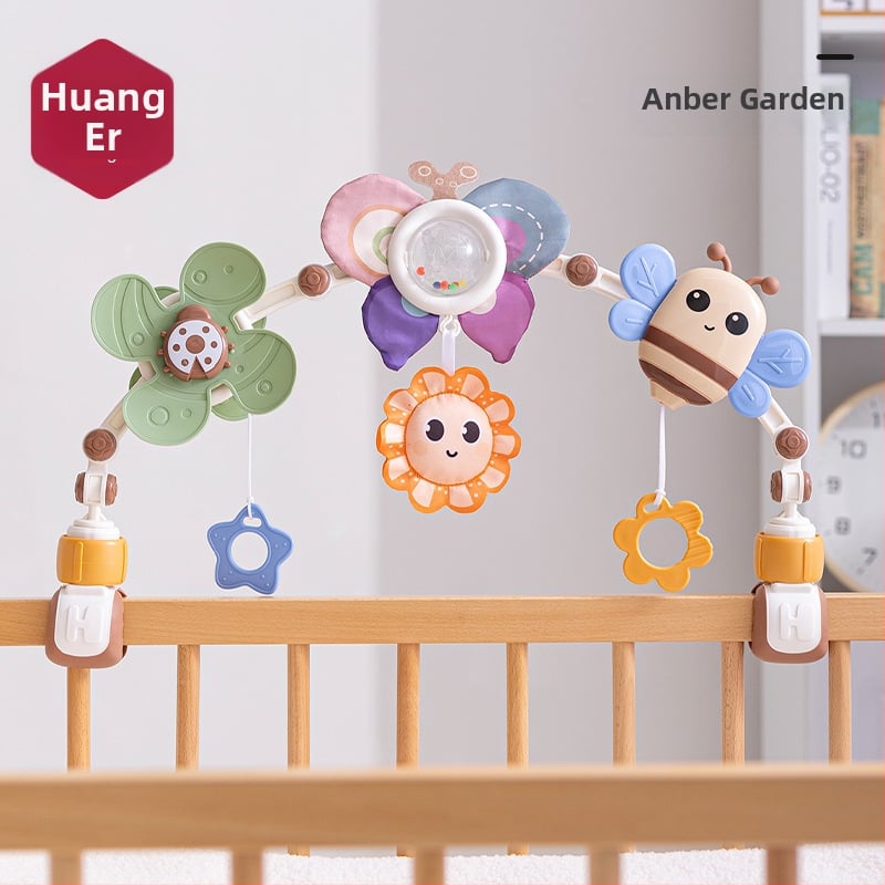 Emperor висящо камбанче за креватче — образователна играчка за бебета 0–3 г., пластмасова, подпомага емоционално, визуално и интелектуално развитие, координация ръка-око