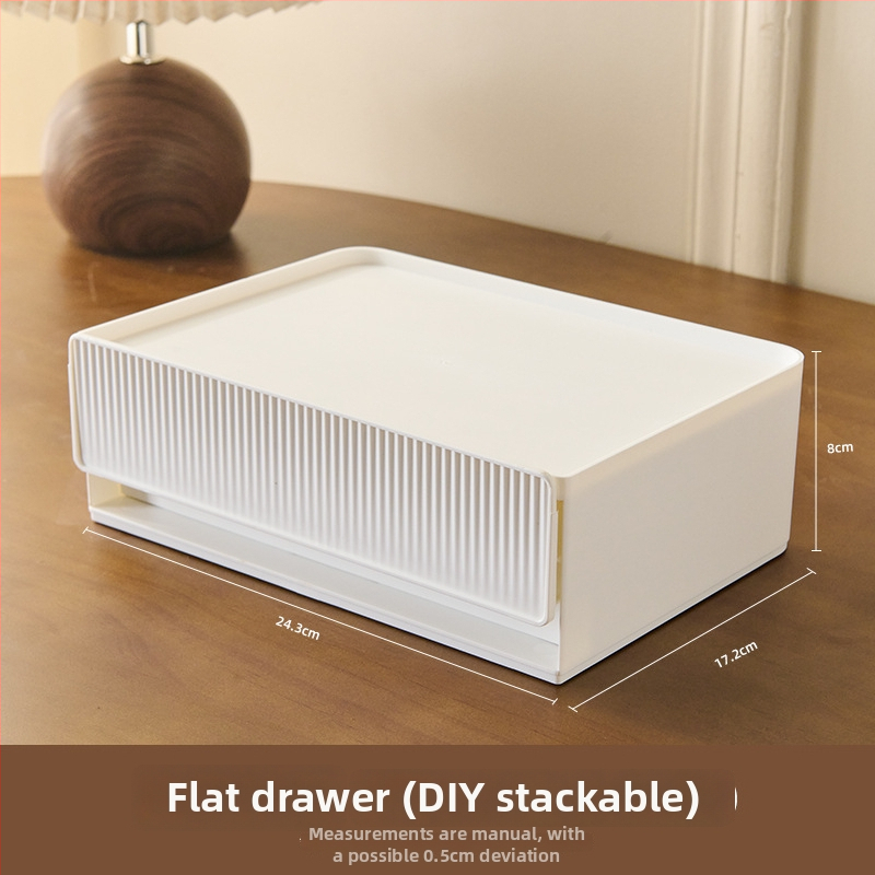 Zela kozmetički organizator za stolni – višeslojni plastični držač za njegu kože i ruževe, moderni minimalistički stil, prilagodba dostupna