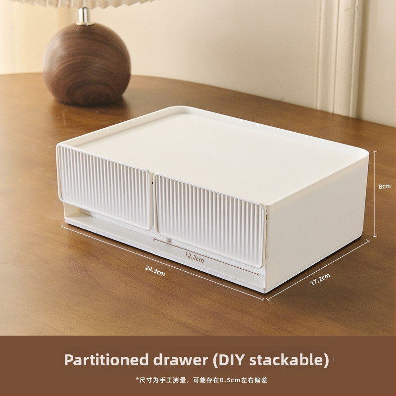 Zela kozmetički organizator za stolni – višeslojni plastični držač za njegu kože i ruževe, moderni minimalistički stil, prilagodba dostupna