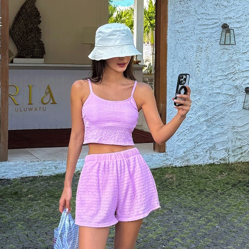 Ženski trodijelni kupaći kostim s pokrivanjem trbuha, vizualno vitkija silueta, za plažu i spa