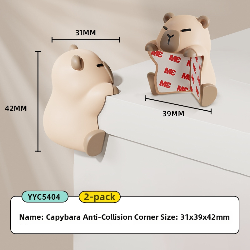 Capybara gyerekeknek készült sarkvédő asztalhoz, puha gumiból készült, otthoni használatra