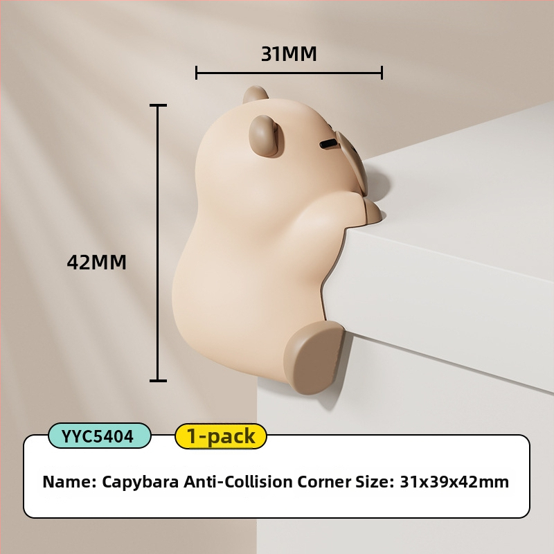 Capybara gyerekeknek készült sarkvédő asztalhoz, puha gumiból készült, otthoni használatra