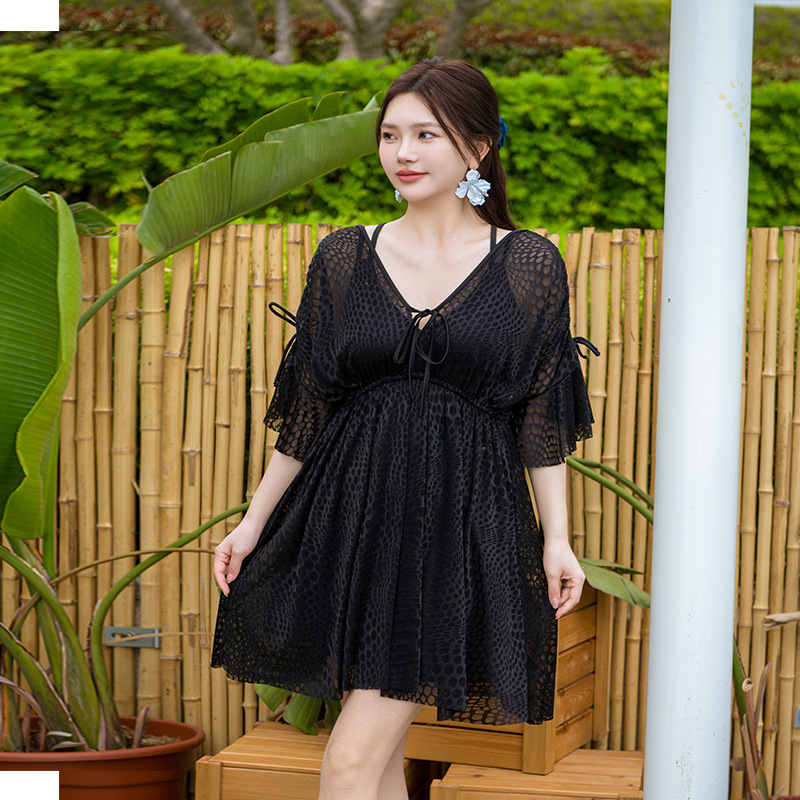 Costum de baie pentru femei, talie înaltă, fără spate, cu cupe căptușite, 87% poliester