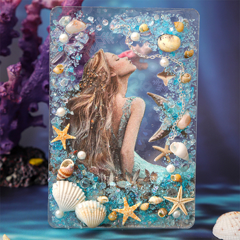 Hârtie pentru jurnal cu sirene – fundal retro de colaj subacvatic, Good day 7089, formă: cărămizi de hârtie, autorizare IP: Nu