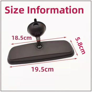 Zadné zrkadlo s prísavkou pre vnútorné použitie, kompatibilné s trojkolesovým, štvorkolovým a dodávkovým vozidlom, asistent cúvania