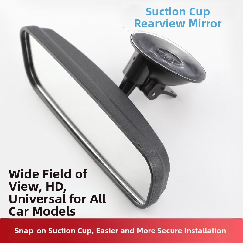 Zadné zrkadlo s prísavkou pre vnútorné použitie, kompatibilné s trojkolesovým, štvorkolovým a dodávkovým vozidlom, asistent cúvania