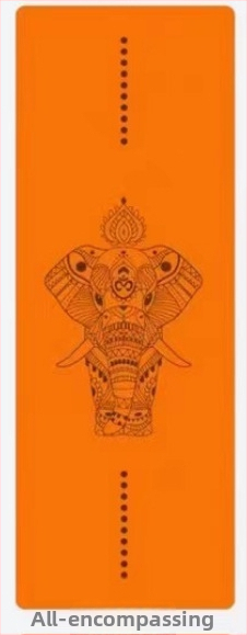 Μάτ γιόγκα με ματ επιφάνεια και PU φυσικό καουτσούκ; αντιολισθητικό, ανθεκτικό στη φθορά και στη βρωμιά; πάχος 4–5 mm; βάρος 2700 g; σχέδιο γραμμών Ασάνα.