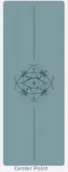 Μάτ γιόγκα με ματ επιφάνεια και PU φυσικό καουτσούκ; αντιολισθητικό, ανθεκτικό στη φθορά και στη βρωμιά; πάχος 4–5 mm; βάρος 2700 g; σχέδιο γραμμών Ασάνα.