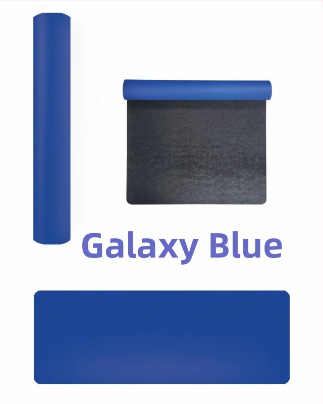 Μάτ γιόγκα με ματ επιφάνεια και PU φυσικό καουτσούκ; αντιολισθητικό, ανθεκτικό στη φθορά και στη βρωμιά; πάχος 4–5 mm; βάρος 2700 g; σχέδιο γραμμών Ασάνα.