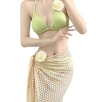 2025 bikini s tri komada s razdjeljenim dizajnom u stilu Instagrama, visoke kvalitete, za žene, za odmor u termalnim izvorima