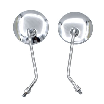 Kromirani retrovizor za motocikl GN125/HJ125-8, okrugli, kućište od željeza