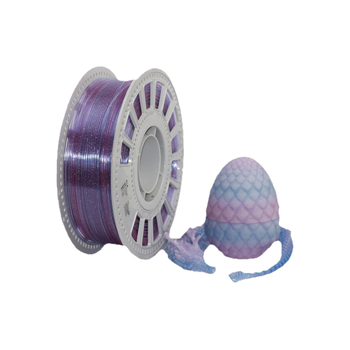 PLA filament za 3D ispis — svilenkasto kristalni završetak, dvobojni gradijent, visoka čvrstoća, kružni presjek