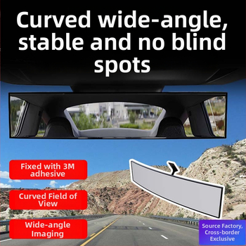 Vnútorné spätné zrkadlo AC-1400, ABS, univerzálny typ, viacnásobné nastavenie, hmotnosť 219 g