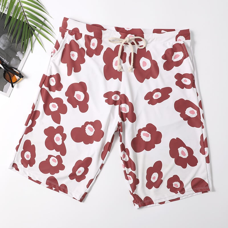 Unisex kupaći za parove – 3-djelni split bikini set, uski kroj, otisak, poliester 82%