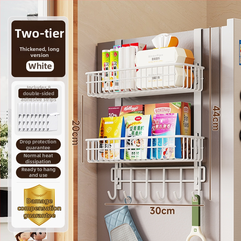 3‑podlažný kuchynský regál z uhlíkovej ocele, matný povrch, bez vŕtania, nosnosť 10 kg