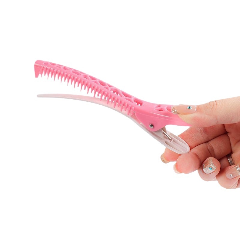Klip za kosu s podjelom i zubima, tip Shark clip, plastika/resin, Honglida, ručno izrađeno